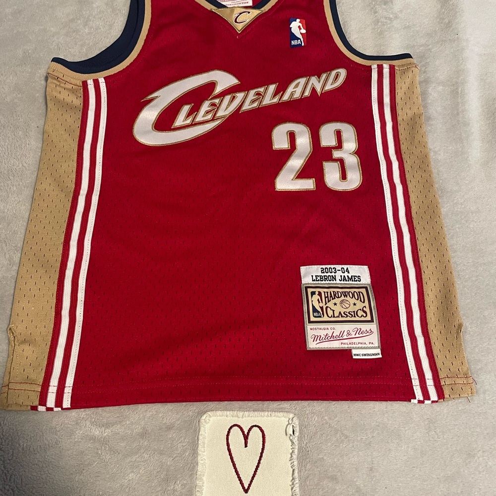 NBA Lebron James Cleveland Kids Jersey - Red and Gold